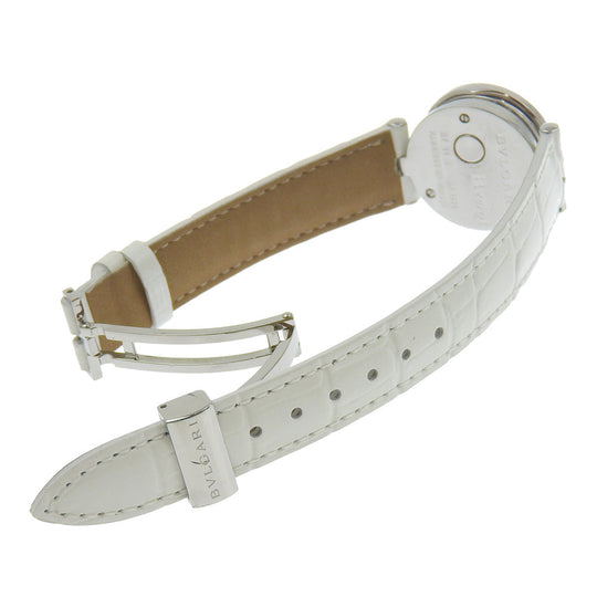 BVLGARI Watches Quartz BZ22S Stainless Steel , Embossed Leather Silver Be zero one B-zero1 Silver shell dial
