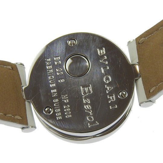 BVLGARI Watches Quartz BZ22S Stainless Steel , Embossed Leather Silver Be zero one B-zero1 Silver shell dial