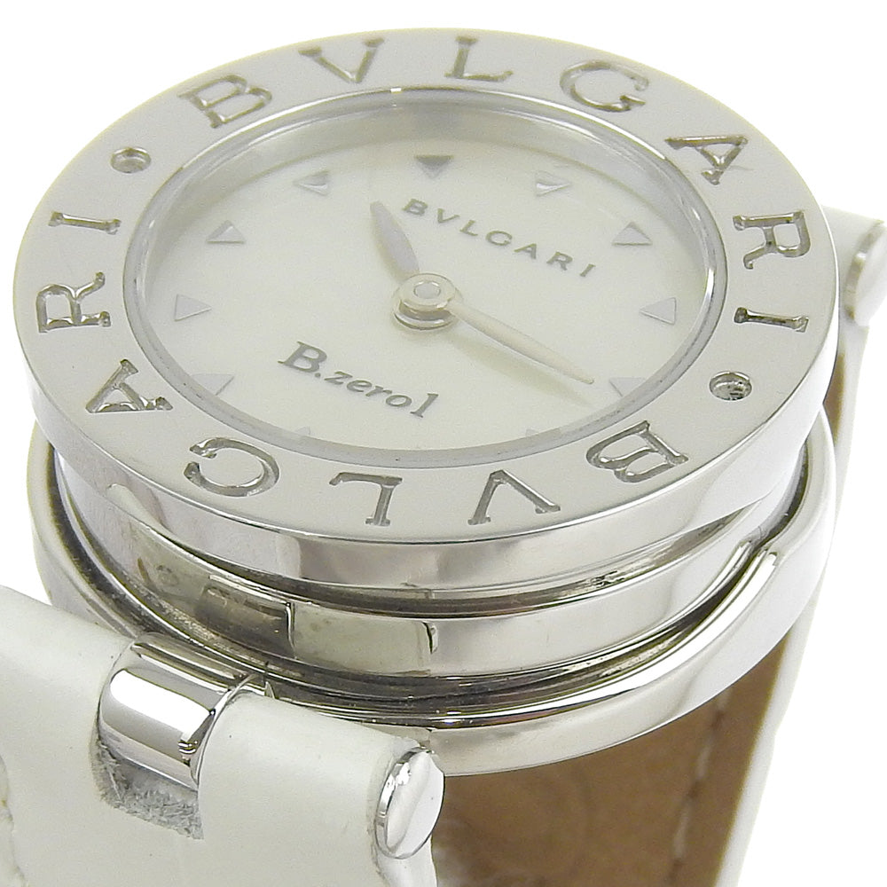 BVLGARI Watches Quartz BZ22S Stainless Steel , Embossed Leather Silver Be zero one B-zero1 Silver shell dial