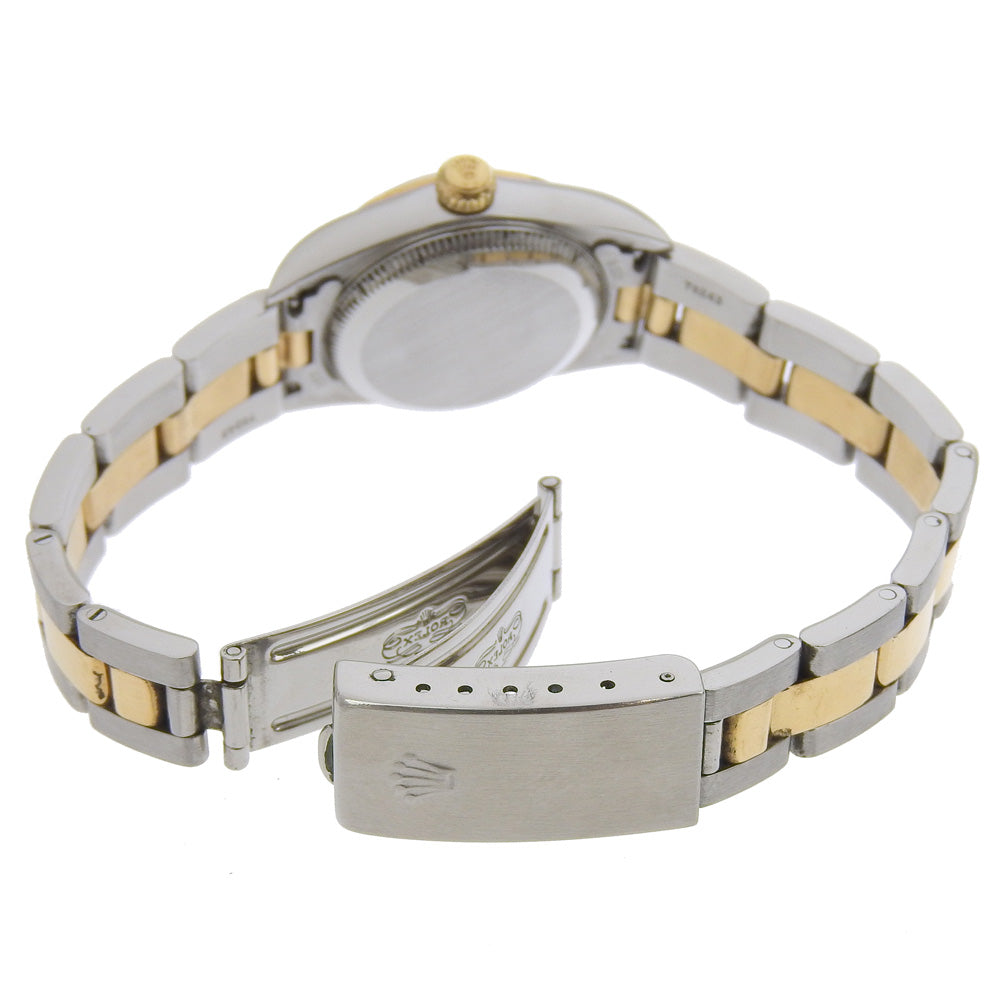 ROLEX Watches Mechanical Automatic 76243 Stainless Steel , YG gold Y number cal.2230 Oyster perpetual Champagne dial Women Used Authentic