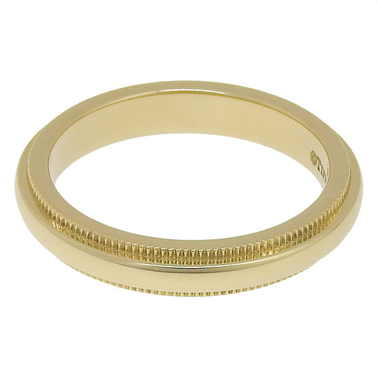 TIFFANY&Co. Ring K18 yellow gold gold Milgrain Women Used Authentic