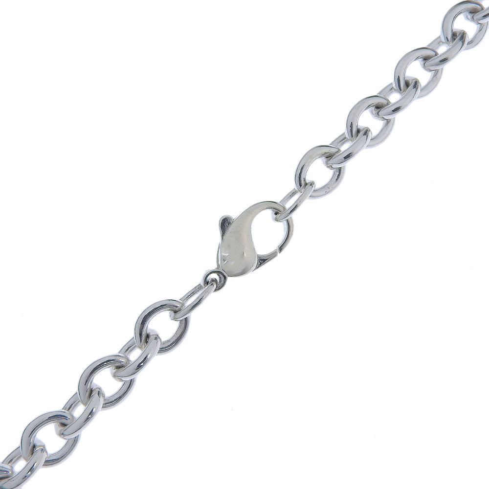 TIFFANY&Co. Necklace Silver925, K18 Yellow Gold Silver Heart lock key Women Used Authentic