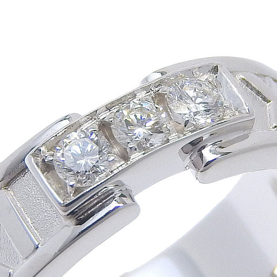 TIFFANY&Co. Ring K18 White Gold, Diamond Silver 3P diamond Atlas Women Used Authentic