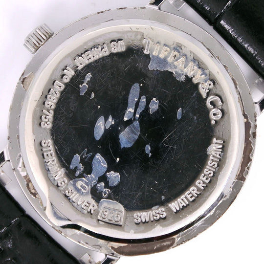 TIFFANY&Co. Watches Quartz M0640 Silver925, Stainless Steel, Leather Silver Atlas Silver dial mens Used Authentic