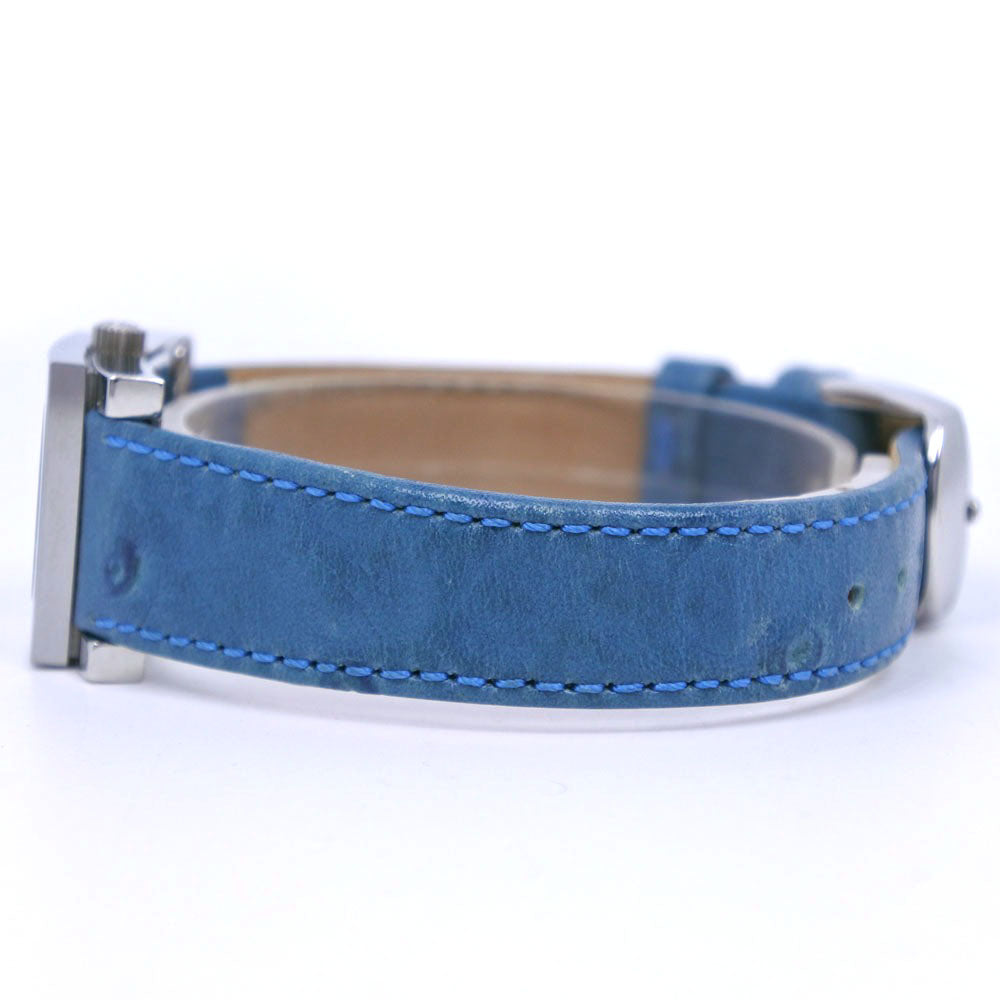 GUCCI Watches Quartz 7900P Stainless Steel , Leather Silver/light blue Silver dial Women Used Authentic