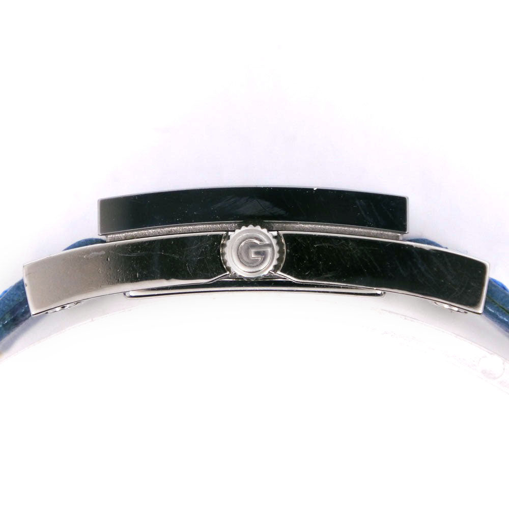 GUCCI Watches Quartz 7900P Stainless Steel , Leather Silver/light blue Silver dial Women Used Authentic