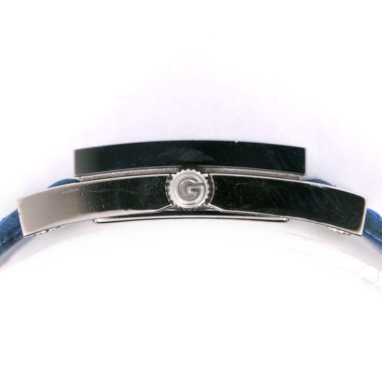 GUCCI Watches Quartz 7900P Stainless Steel , Leather Silver/light blue Silver dial Women Used Authentic