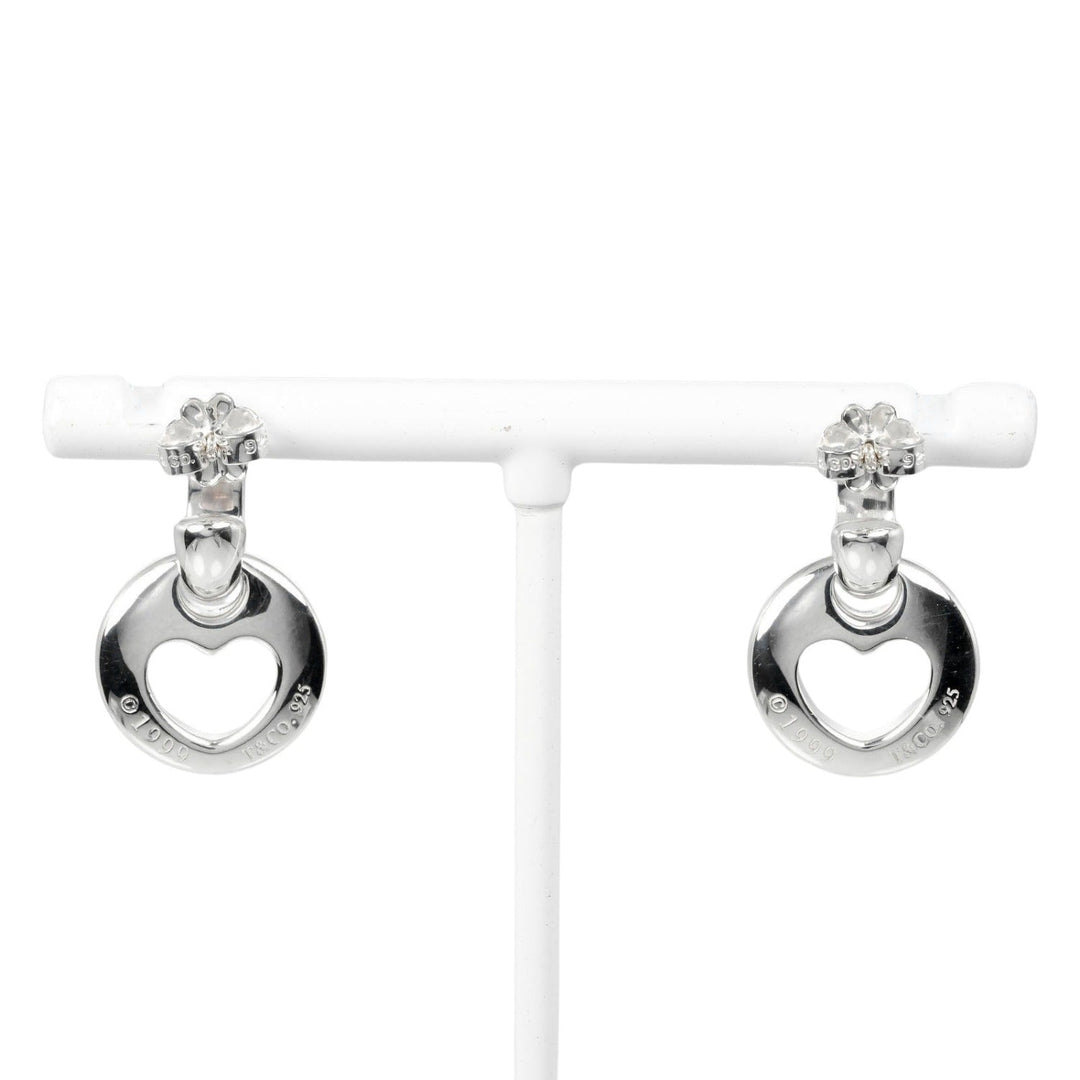 TIFFANY&Co. Pierce Silver925 Silver Cutout Heart Women Used Authentic