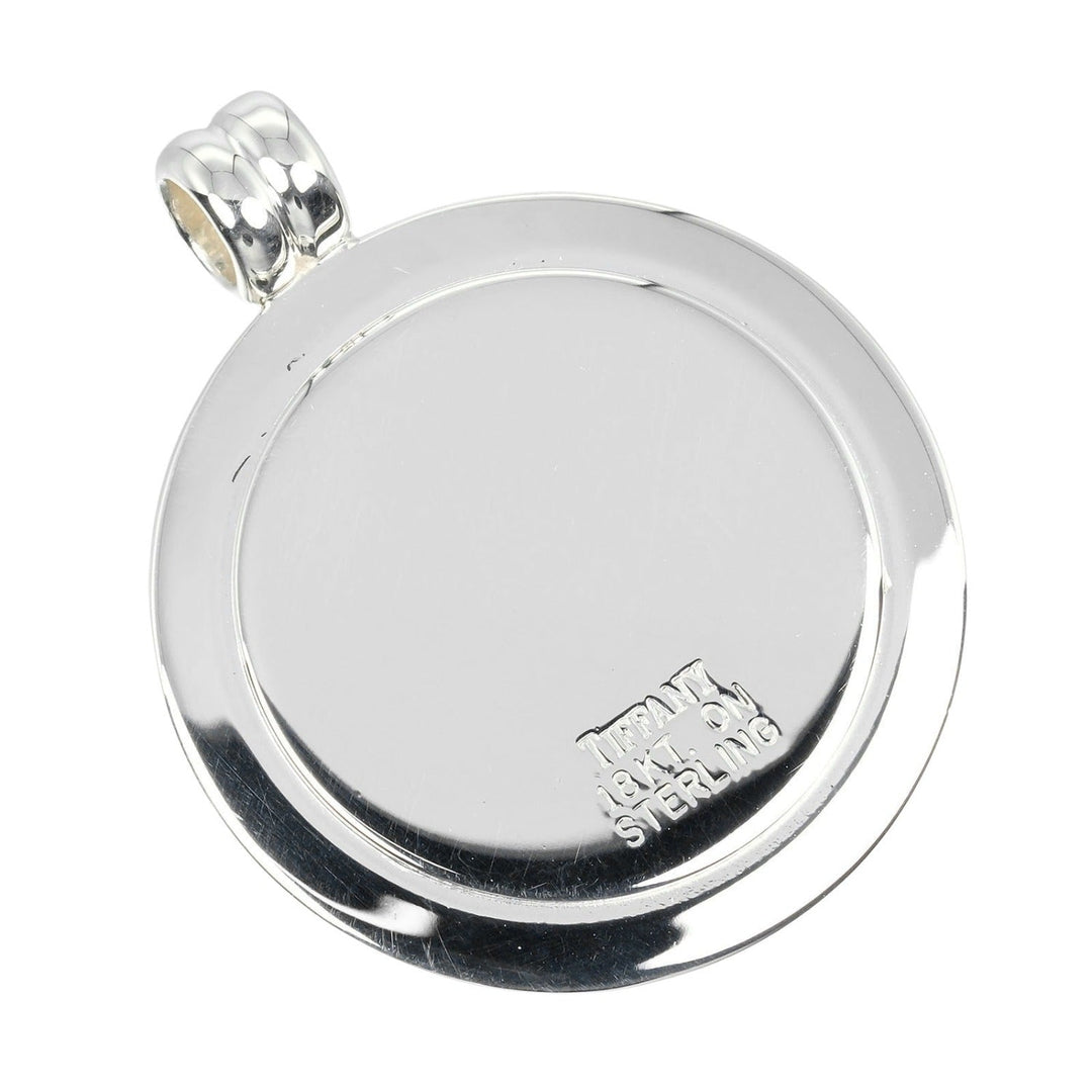 TIFFANY&Co. Pendant top Silver925, K18 Yellow Gold Silver St. Christopher Women Used Authentic