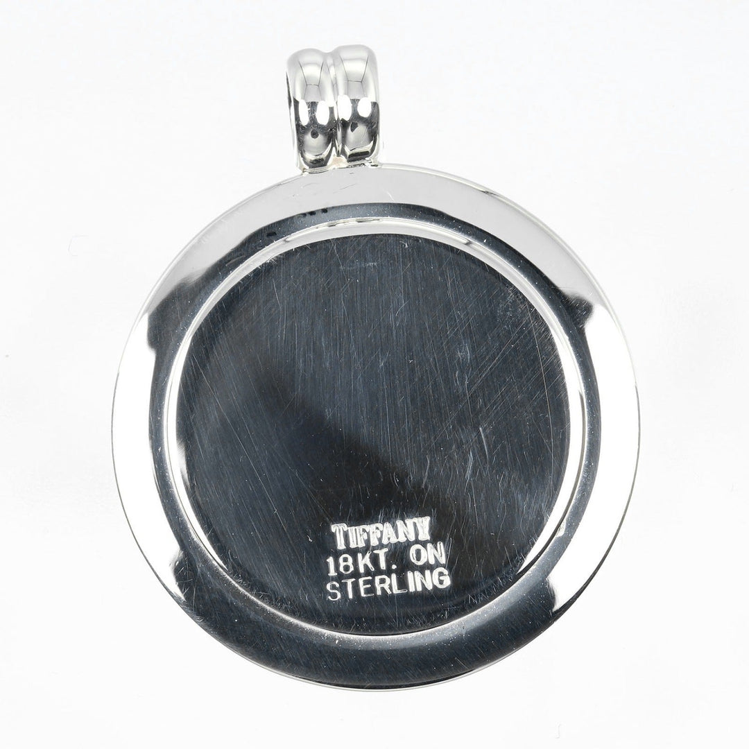 TIFFANY&Co. Pendant top Silver925, K18 Yellow Gold Silver St. Christopher Women Used Authentic