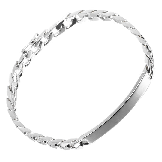 TIFFANY&Co. bracelet Silver925 Silver Kihei ID Plate mens Used Authentic