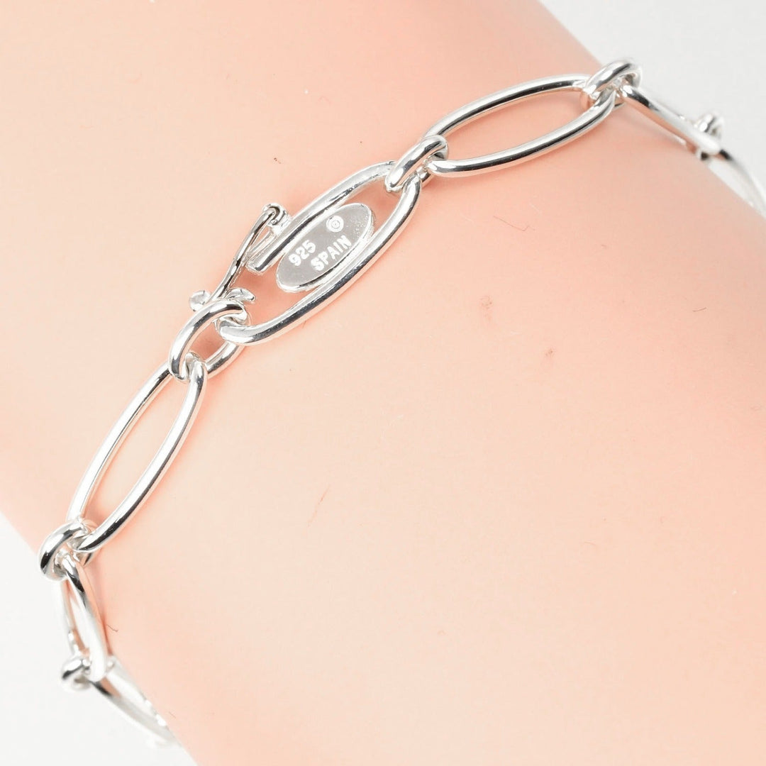 TIFFANY&Co. bracelet Silver925 Silver Circumference of Wristaround6.8" Curved heart Women Used Authentic