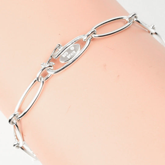 TIFFANY&Co. bracelet Silver925 Silver Circumference of Wristaround6.8" Curved heart Women Used Authentic