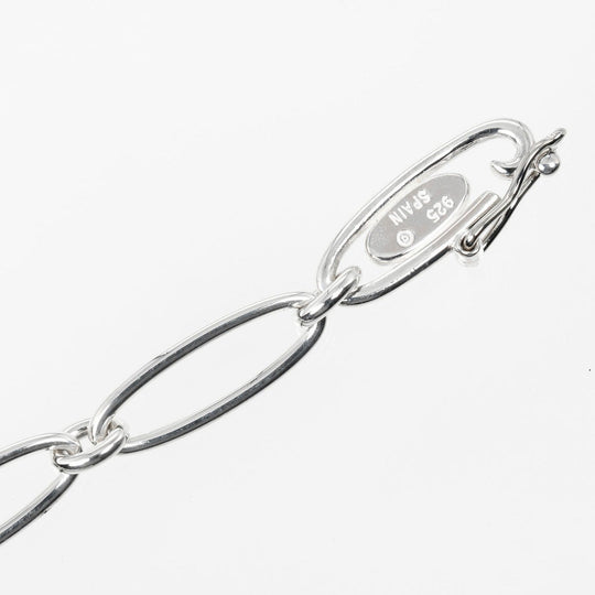 TIFFANY&Co. bracelet Silver925 Silver Circumference of Wristaround6.8" Curved heart Women Used Authentic