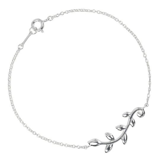TIFFANY&Co. bracelet Silver925 Silver Circumference of Wristaroundcm17.5 Olive leaf Women Used Authentic
