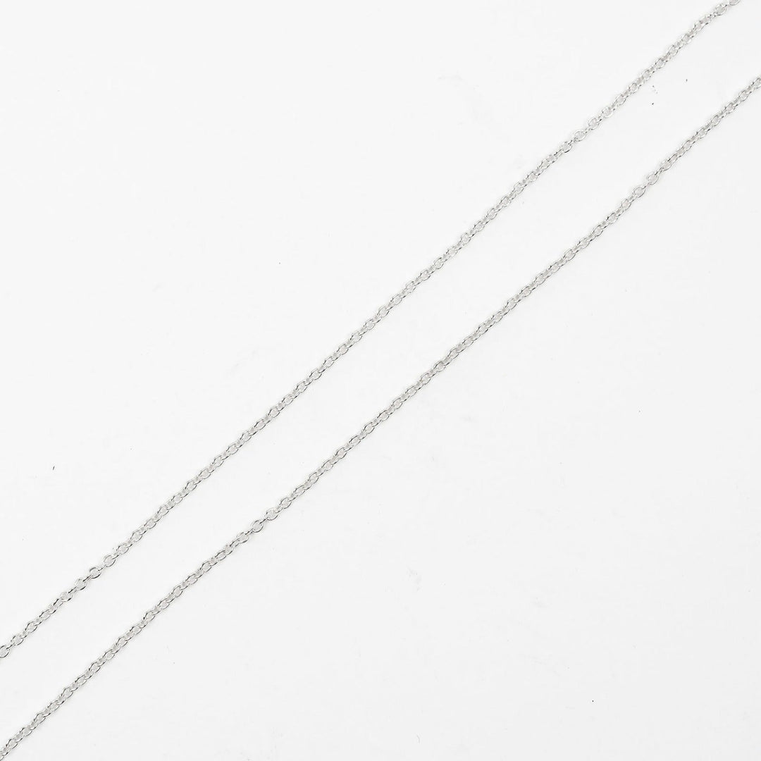 TIFFANY&Co. Necklace Silver925 Silver initial t Letter T Women Used Authentic