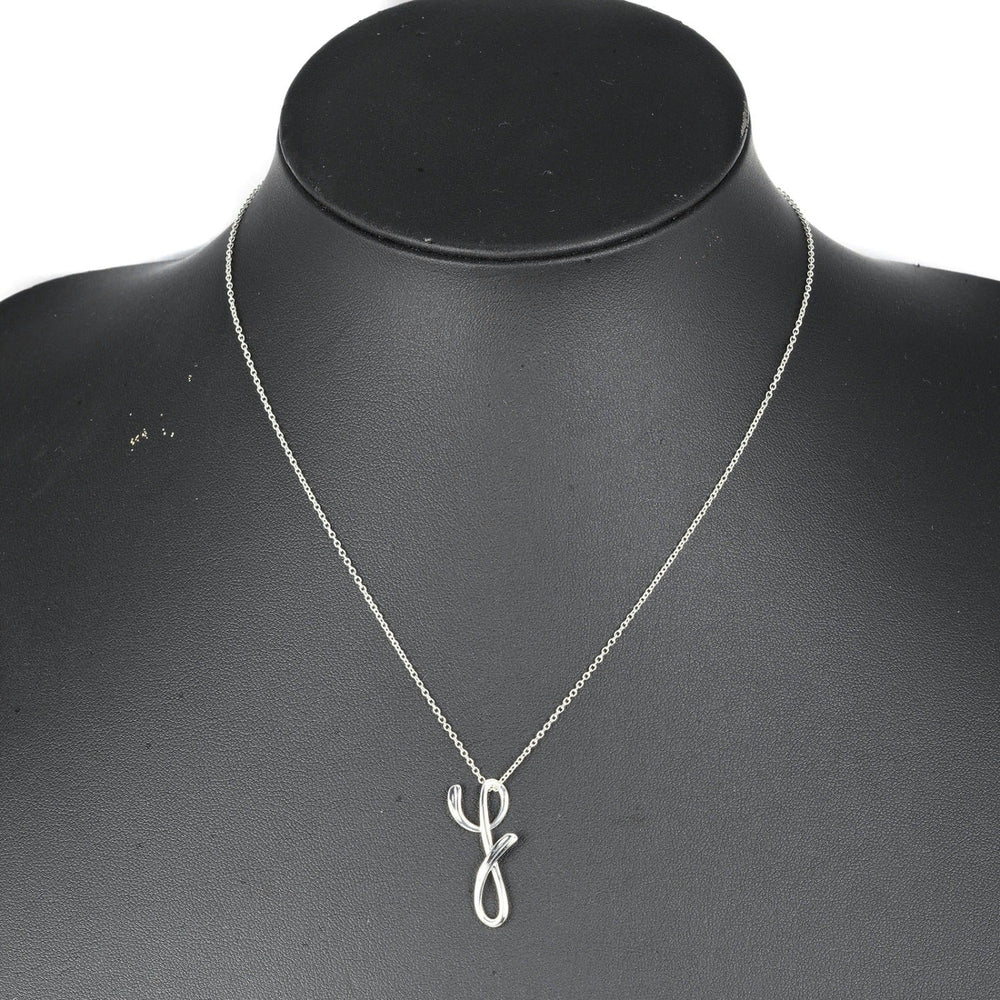 TIFFANY&Co. Necklace Silver925 Silver initial y Letter y Women Used Authentic