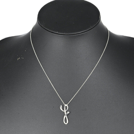 TIFFANY&Co. Necklace Silver925 Silver initial y Letter y Women Used Authentic