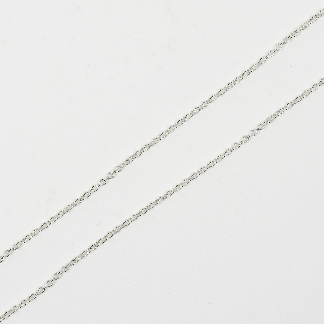 TIFFANY&Co. Necklace Silver925, Rubedo Metal Silver 1837 Interlocking Circle Women Used Authentic