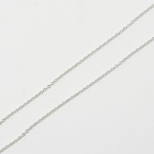TIFFANY&Co. Necklace Silver925, Rubedo Metal Silver 1837 Interlocking Circle Women Used Authentic
