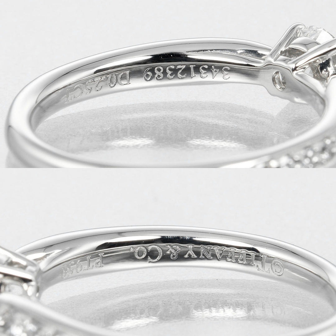 TIFFANY&Co. Ring 0.25ct VVS2/G/2EX/VG Pt950Platinum, Diamond clear harmony engagement Women Used Authentic