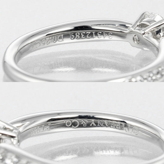 TIFFANY&Co. Ring 0.25ct VVS2/G/2EX/VG Pt950Platinum, Diamond clear harmony engagement Women Used Authentic