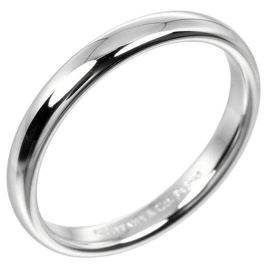 TIFFANY&Co. Ring Pt950Platinum Silver 0.1" model Forever Classic Bands Women(Unisex) Used Authentic
