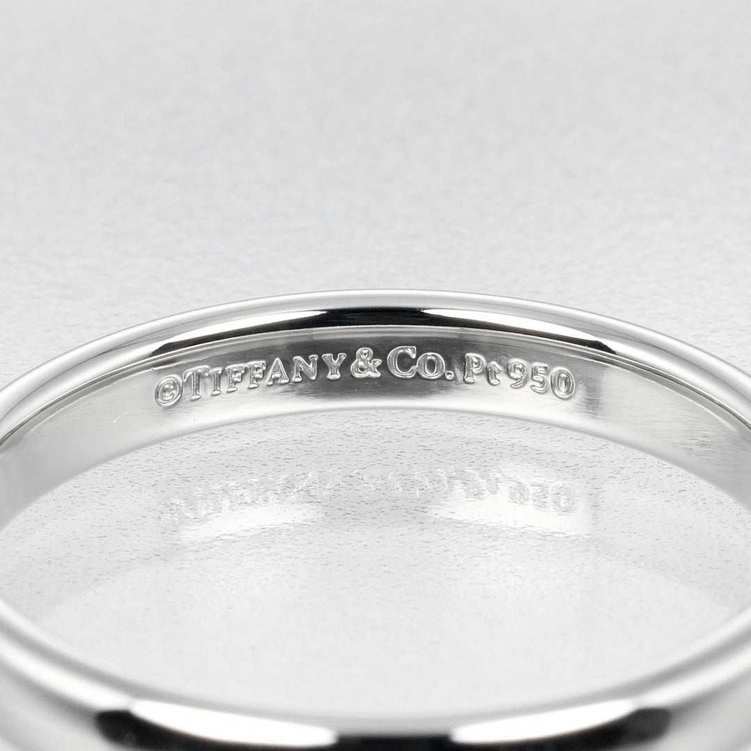 TIFFANY&Co. Ring Pt950Platinum Silver 0.1" model Forever Classic Bands Women(Unisex) Used Authentic