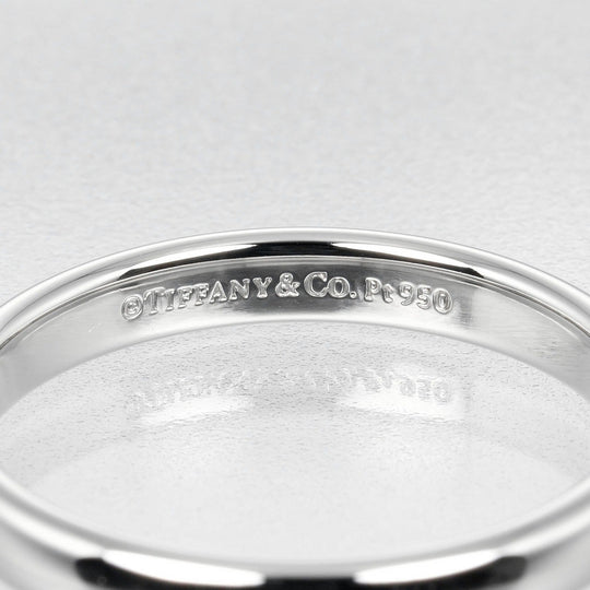 TIFFANY&Co. Ring Pt950Platinum Silver 0.1" model Forever Classic Bands Women(Unisex) Used Authentic