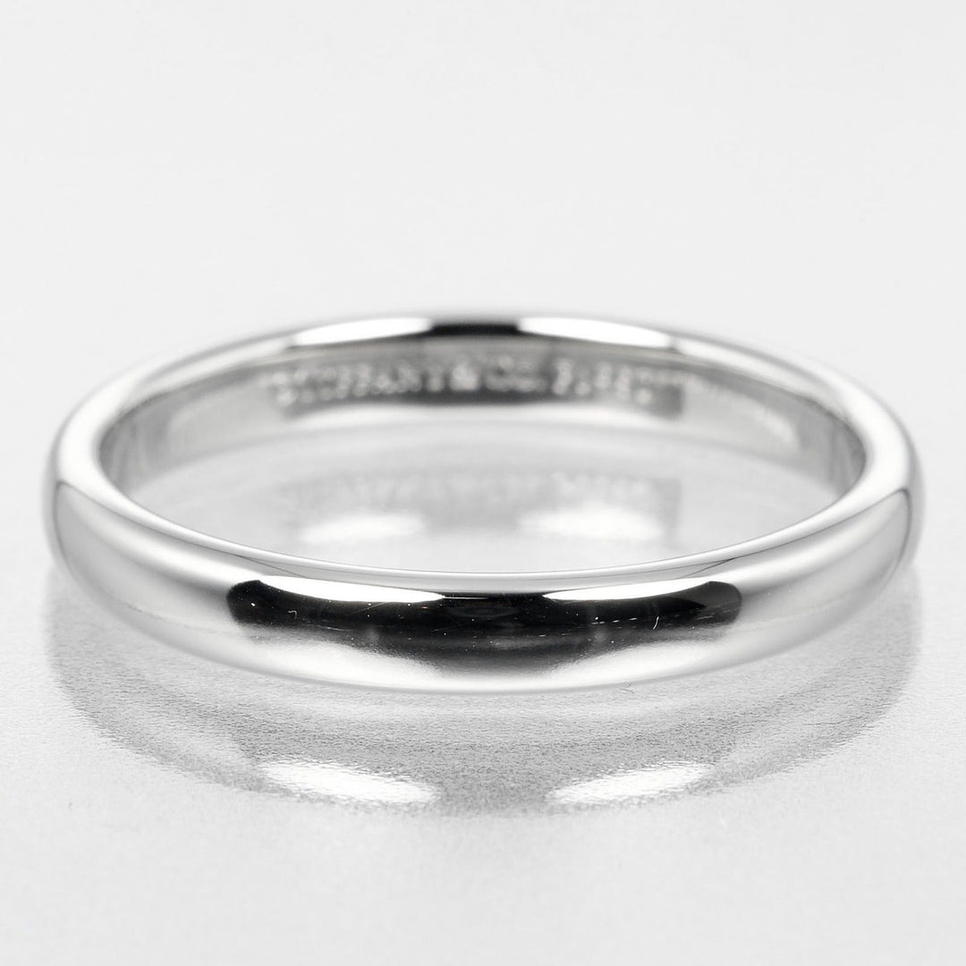 TIFFANY&Co. Ring Pt950Platinum Silver 0.1" model Forever Classic Bands Women(Unisex) Used Authentic
