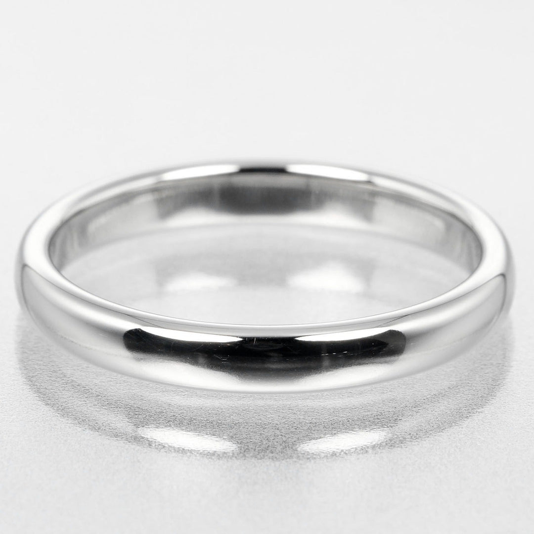 TIFFANY&Co. Ring Pt950Platinum Silver 0.1" model Forever Classic Bands Women(Unisex) Used Authentic