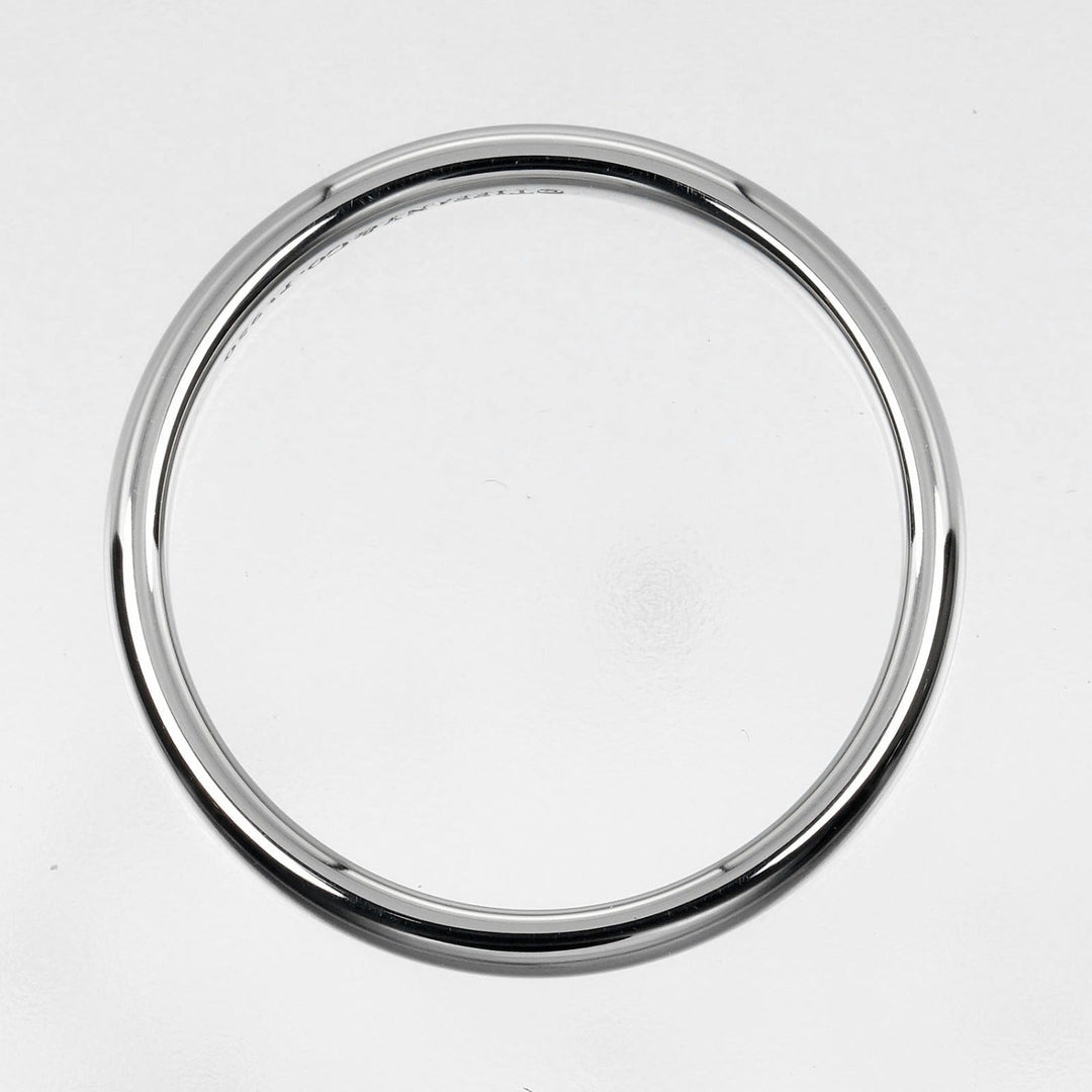 TIFFANY&Co. Ring Pt950Platinum Silver 0.1" model Forever Classic Bands Women(Unisex) Used Authentic