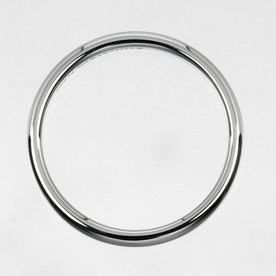 TIFFANY&Co. Ring Pt950Platinum Silver 0.1" model Forever Classic Bands Women(Unisex) Used Authentic