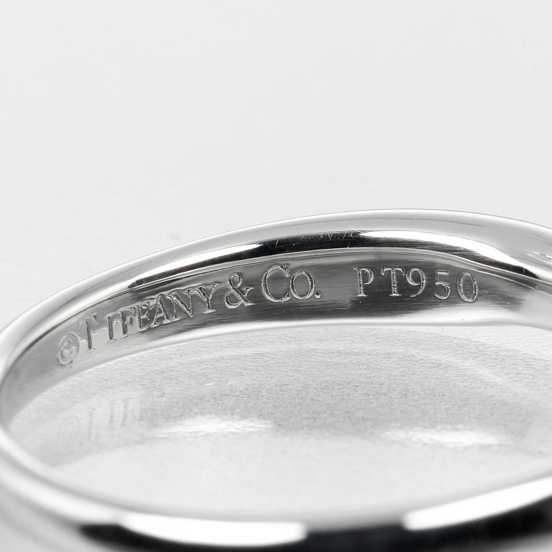 TIFFANY&Co. Ring Pt950Platinum, Diamond Clear Silver harmony side stone Women Used Authentic