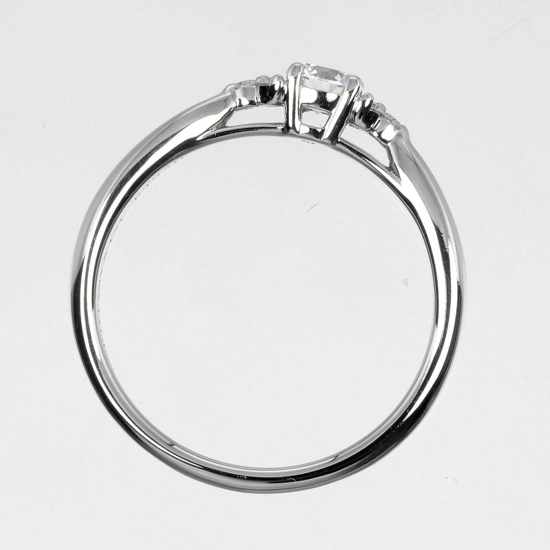 TIFFANY&Co. Ring Pt950Platinum, Diamond Clear Silver harmony side stone Women Used Authentic