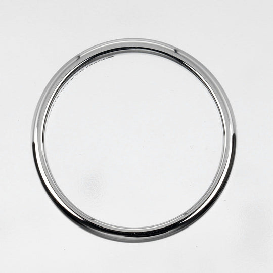 TIFFANY&Co. Ring Pt950Platinum Silver 0.1" model Forever Classic Bands Women Used Authentic