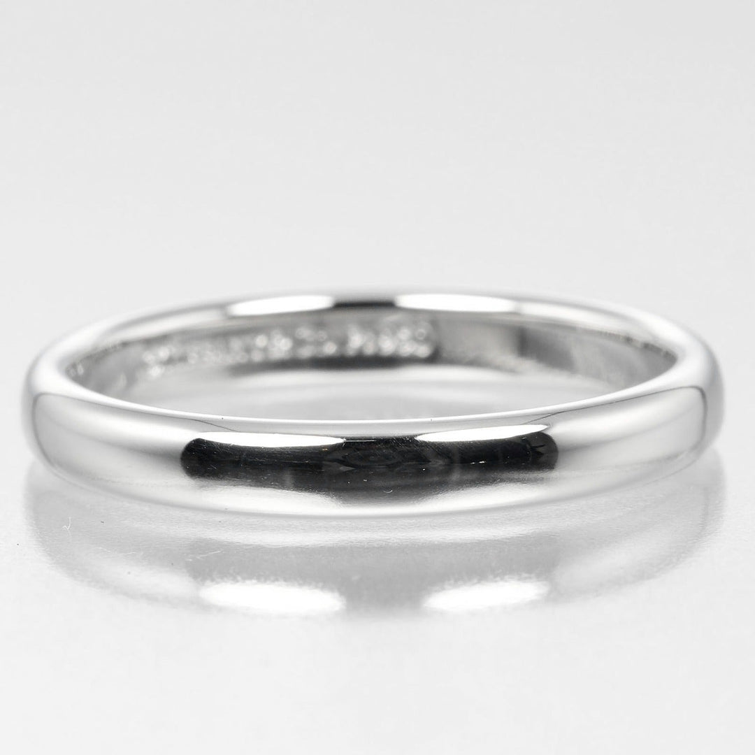 TIFFANY&Co. Ring Pt950Platinum Silver 0.1" model Forever Classic Bands Women 57 Used Authentic