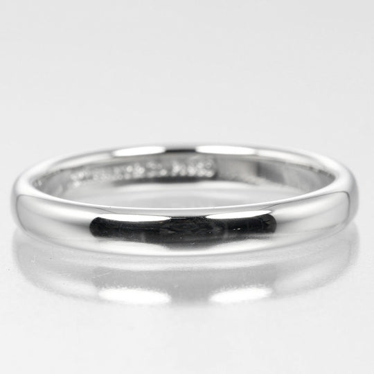 TIFFANY&Co. Ring Pt950Platinum Silver 0.1" model Forever Classic Bands Women 57 Used Authentic
