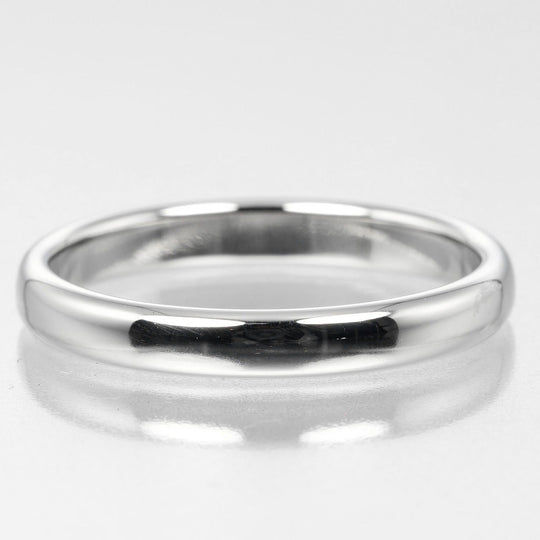 TIFFANY&Co. Ring Pt950Platinum Silver 0.1" model Forever Classic Bands Women 57 Used Authentic
