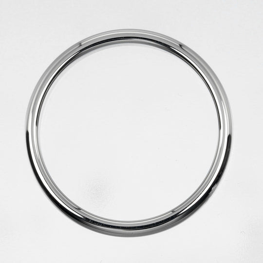 TIFFANY&Co. Ring Pt950Platinum Silver 0.1" model Forever Classic Bands Women 57 Used Authentic