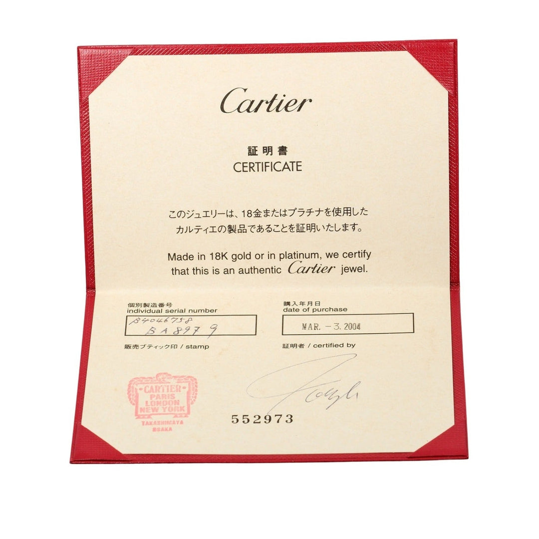 CARTIER Ring Pt950 Platinum, 1P Diamond Silver love mens(Unisex) 58 Used Authentic