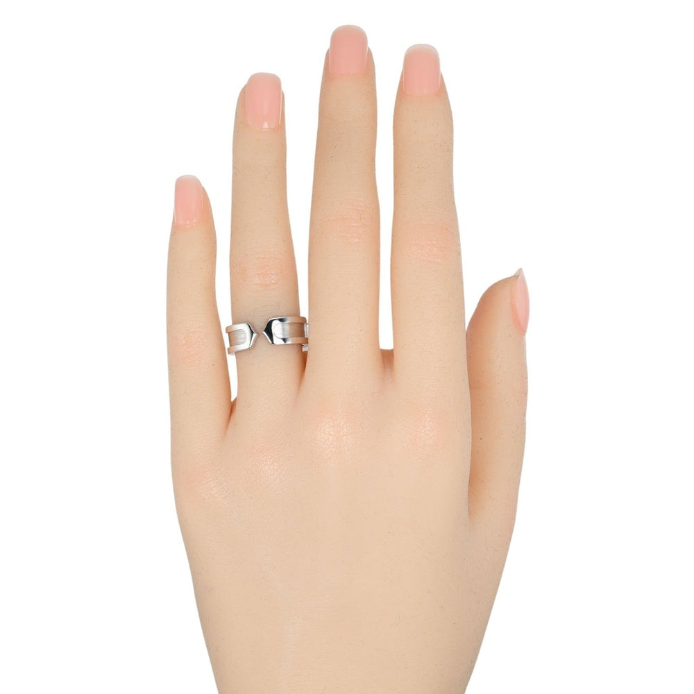 CARTIER Ring K18 white gold Silver 2C Women 50 Used Authentic