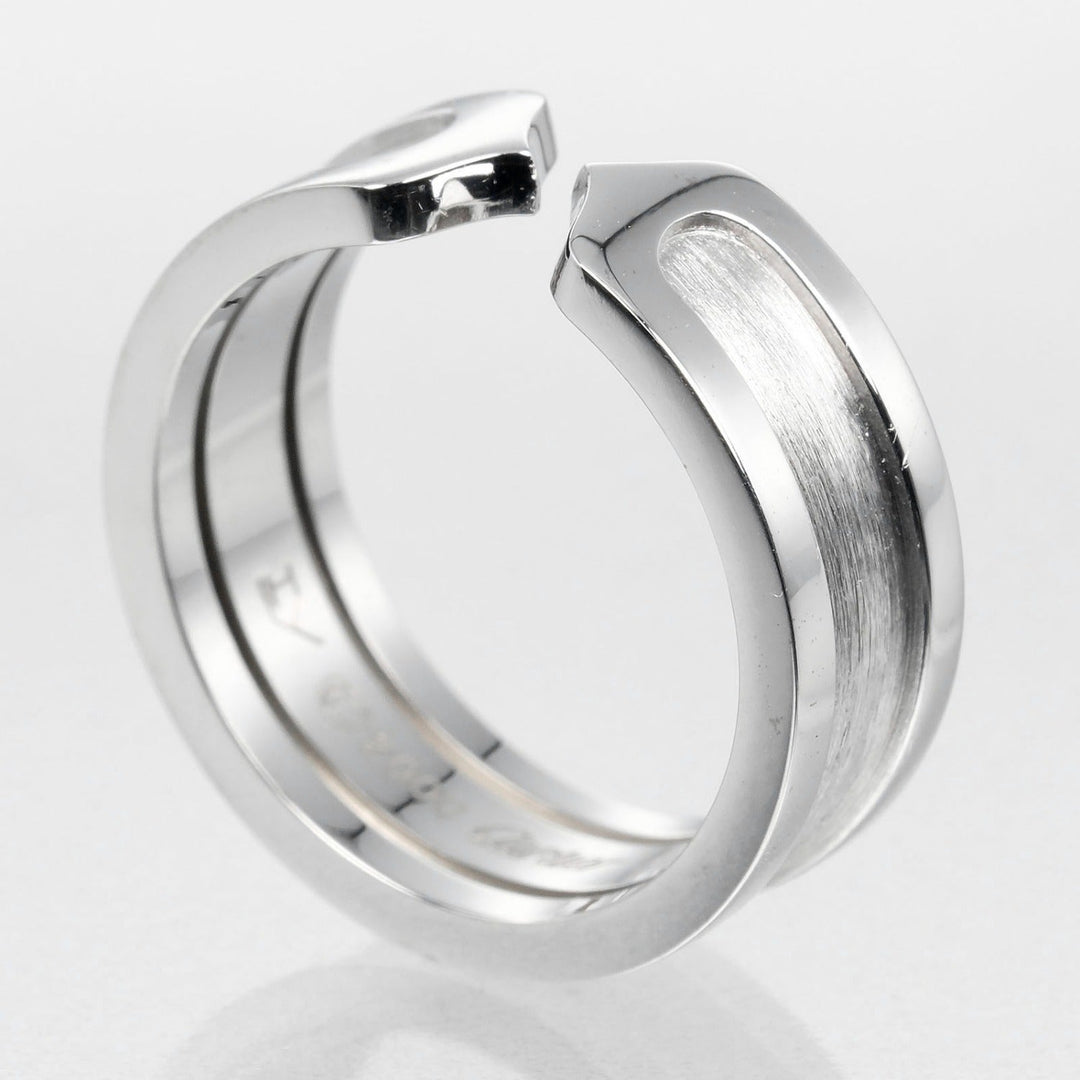 CARTIER Ring K18 white gold Silver 2C Women 50 Used Authentic