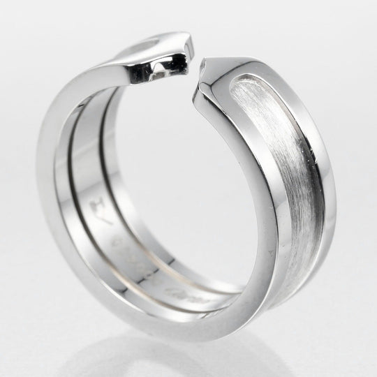 CARTIER Ring K18 white gold Silver 2C Women 50 Used Authentic