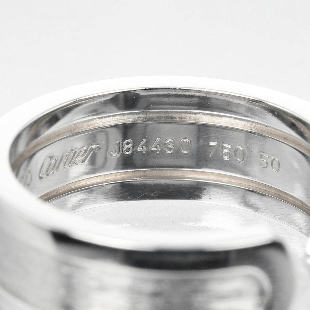 CARTIER Ring K18 white gold Silver 2C Women 50 Used Authentic