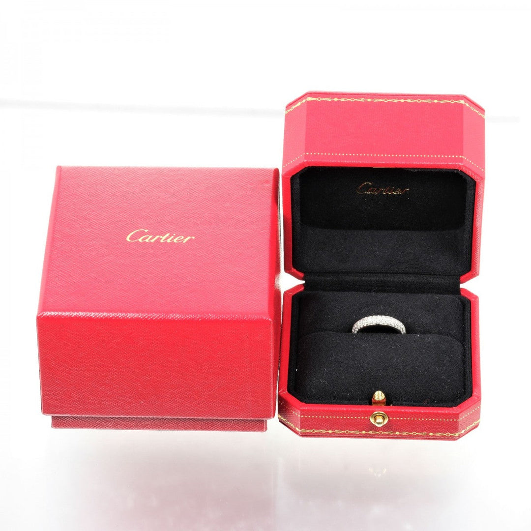 CARTIER Ring Pt950Platinum, full pave diamonds Silver Mimister Women 47 Used Authentic