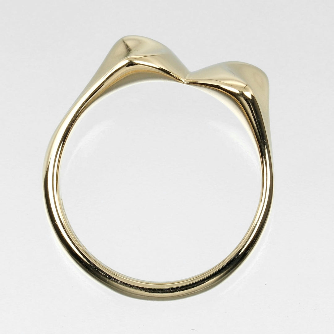 TIFFANY&Co. Ring K18 yellow gold gold ribbon Women Used Authentic