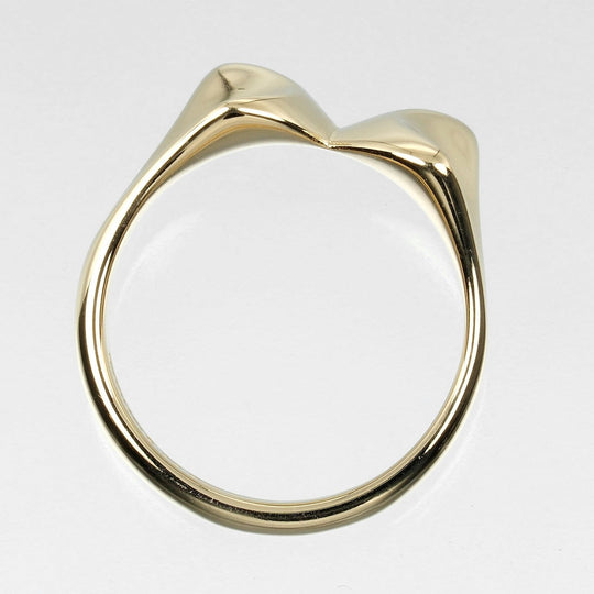 TIFFANY&Co. Ring K18 yellow gold gold ribbon Women Used Authentic