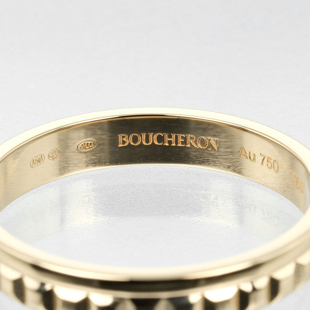 Boucheron Ring K18 yellow gold gold Quatre Radiant Half mens 65 Used Authentic