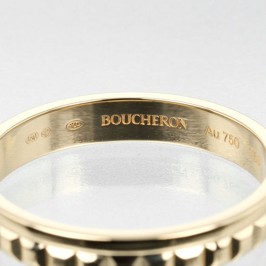 Boucheron Ring K18 yellow gold gold Quatre Radiant Half mens 65 Used Authentic